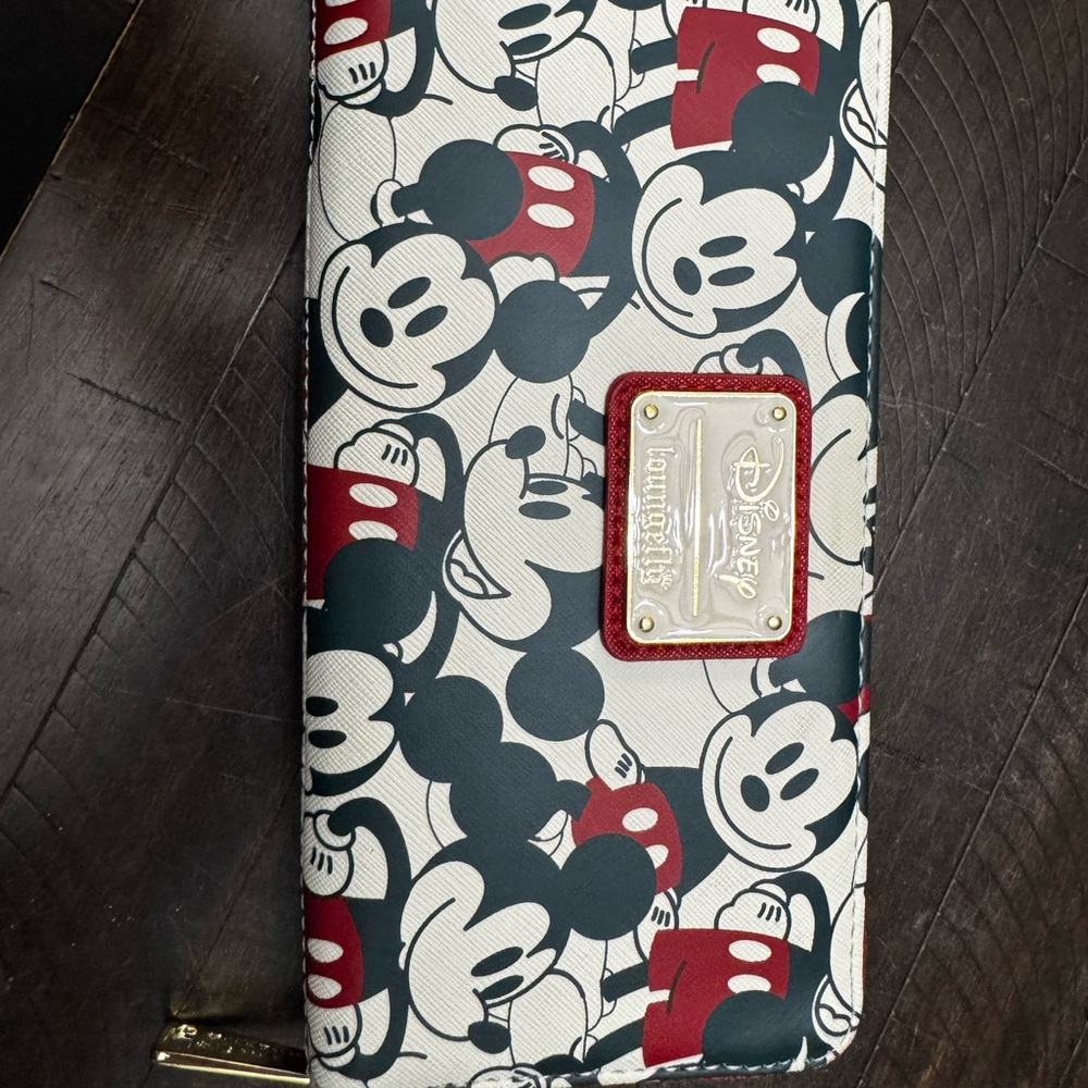 Disney Mickey Mouse Black and Red Wallet